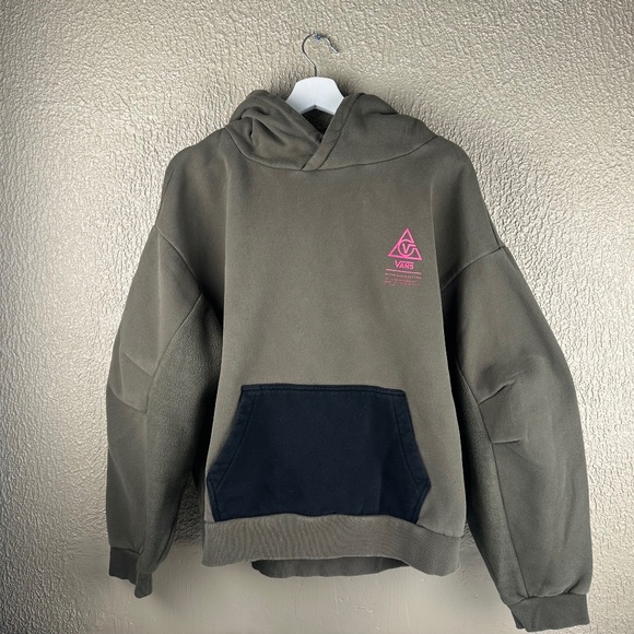 Vans Tops - Vans Women’s Sz XL Military Green Supply Beanie Hoodie Sweatshirt